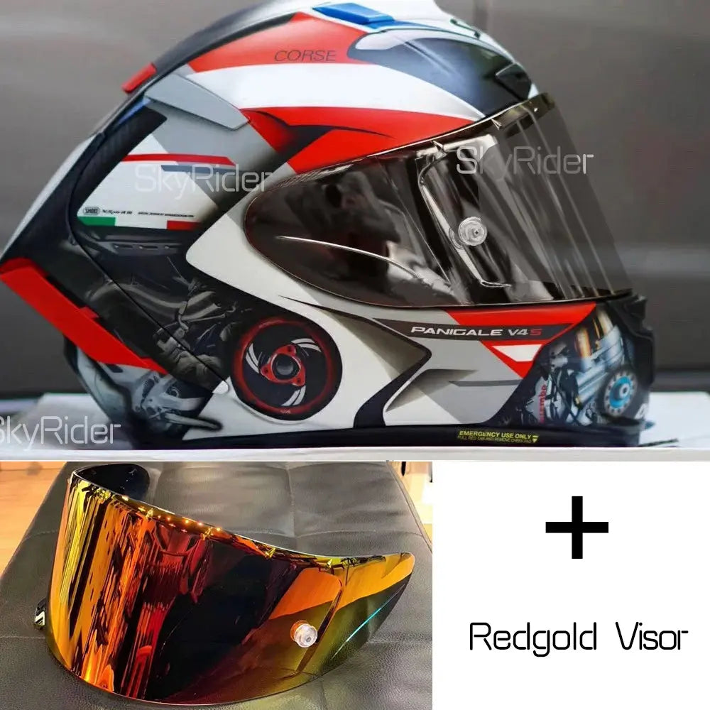 Shoei X14 Red Full-Face Motorcycle Helmet – Racing LanRider