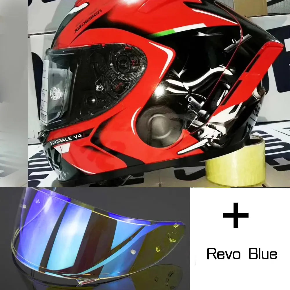 Shoei X14 Red Full-Face Motorcycle Helmet – Racing LanRider