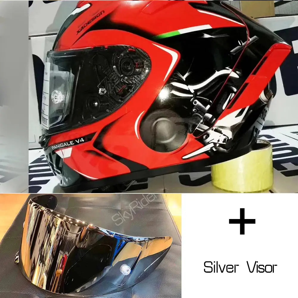Shoei X14 Red Full-Face Motorcycle Helmet – Racing LanRider