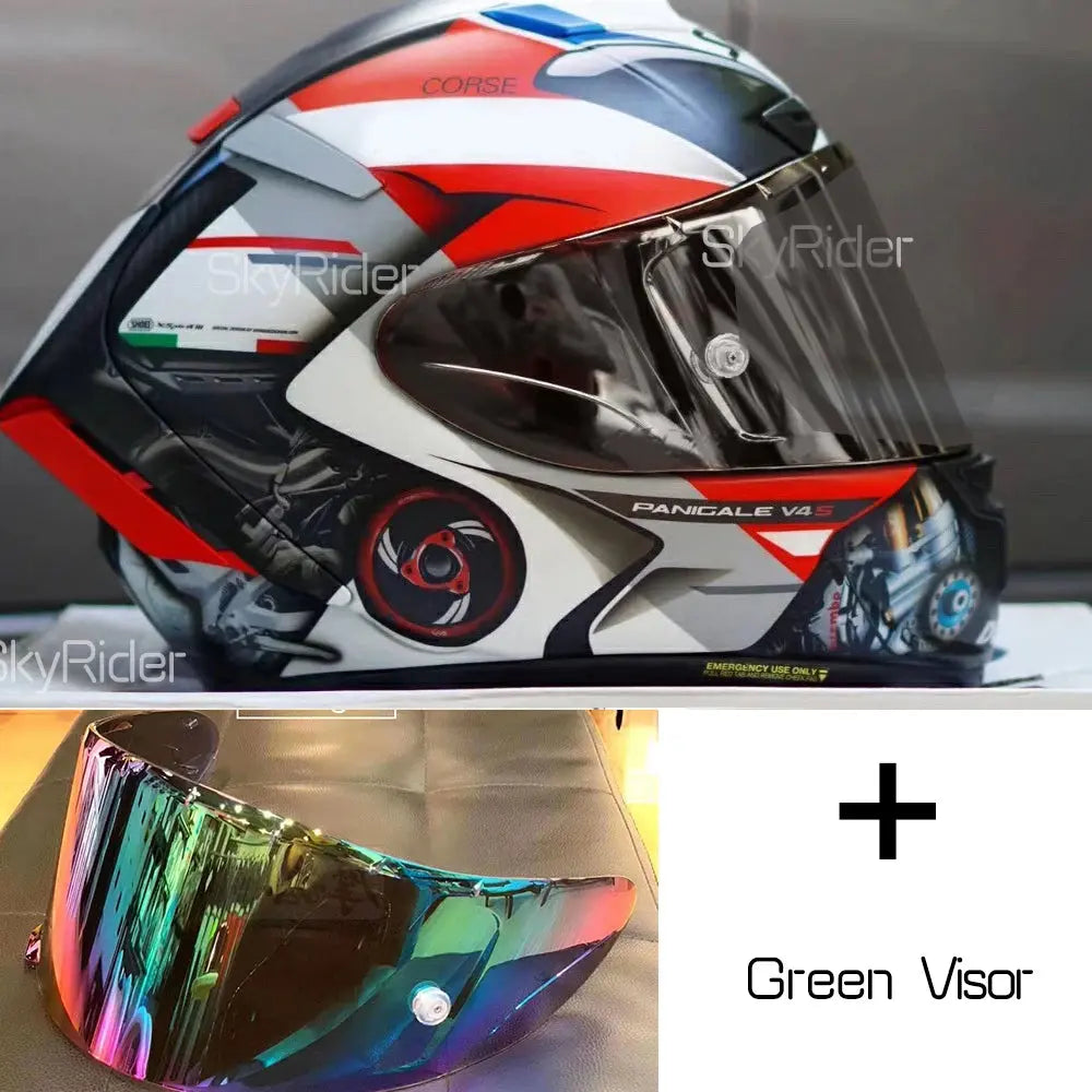 Shoei X14 Red Full-Face Motorcycle Helmet – Racing LanRider