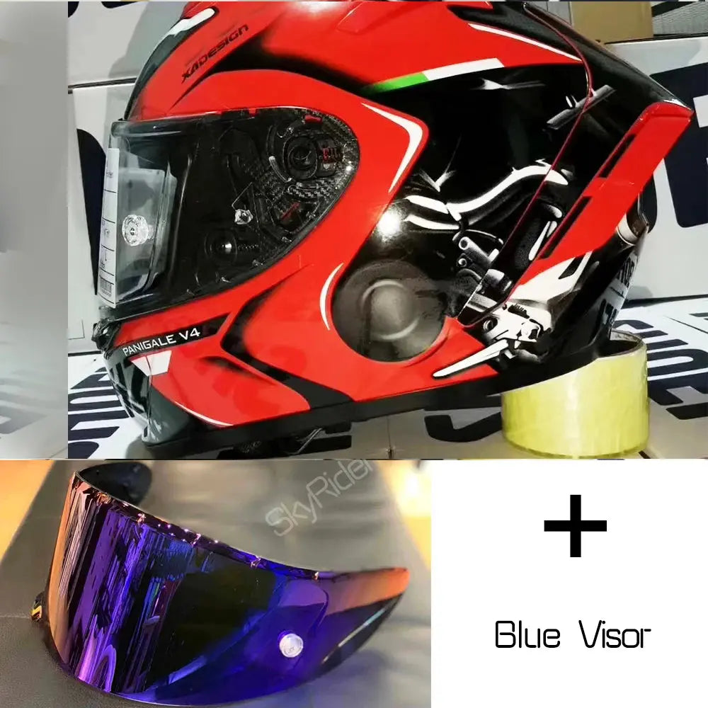 Shoei X14 Red Full-Face Motorcycle Helmet – Racing LanRider