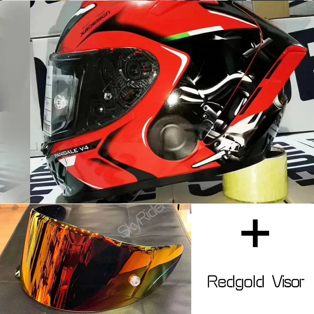 Shoei X14 Red Full-Face Motorcycle Helmet – Racing LanRider