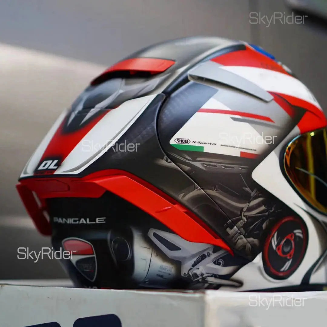 Shoei X14 Red Full-Face Motorcycle Helmet – Racing LanRider