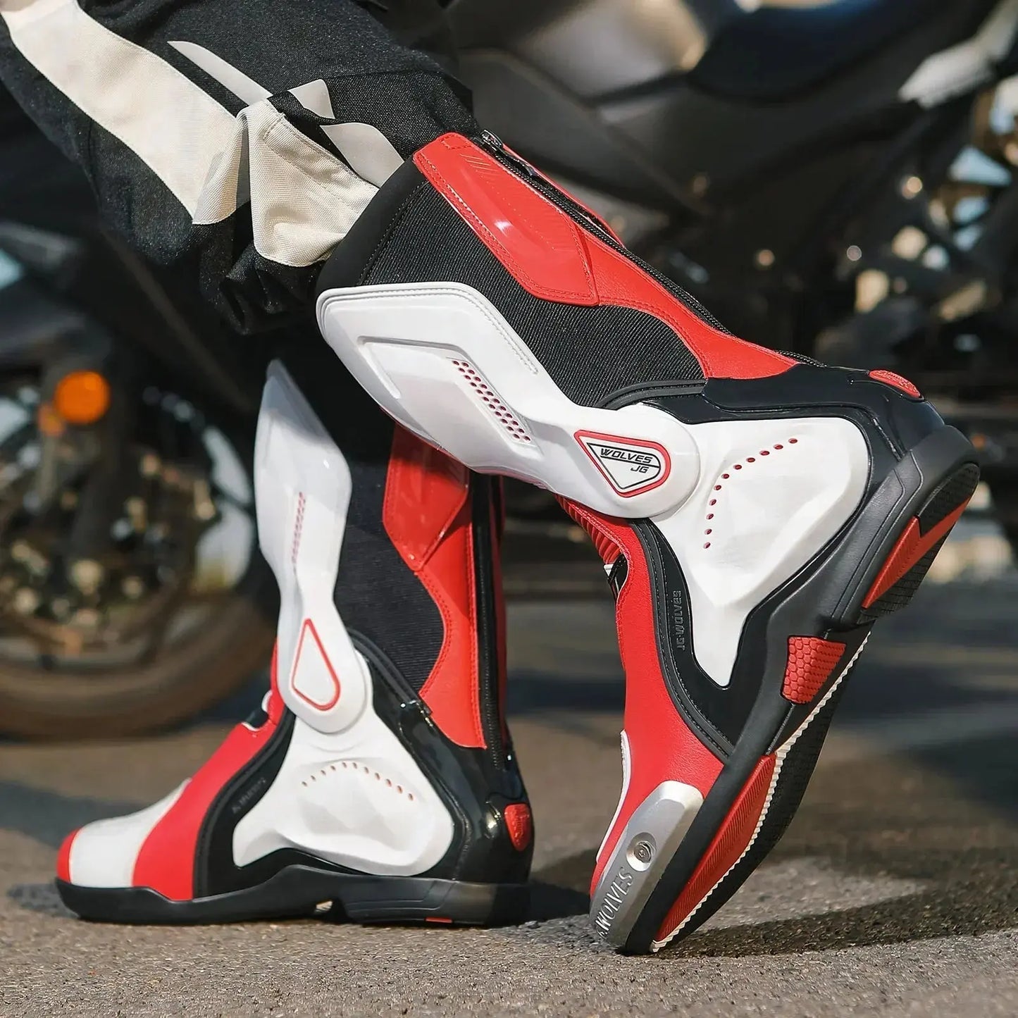 Motorcycle Racing Boots – Breathable & Protective LanRider
