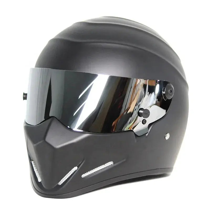 Retro Full-Face Motorcycle Helmet – Men’s Racing Style LanRider