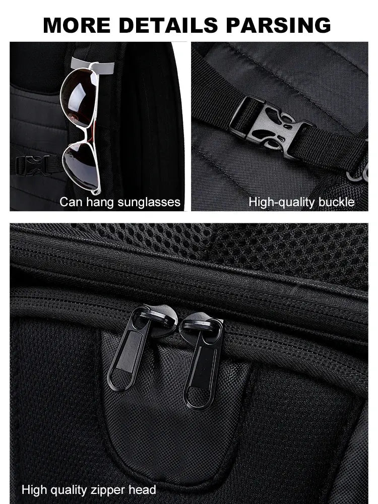 Carbon Fiber Motorcycle Backpack – Waterproof Hard Shell LanRider