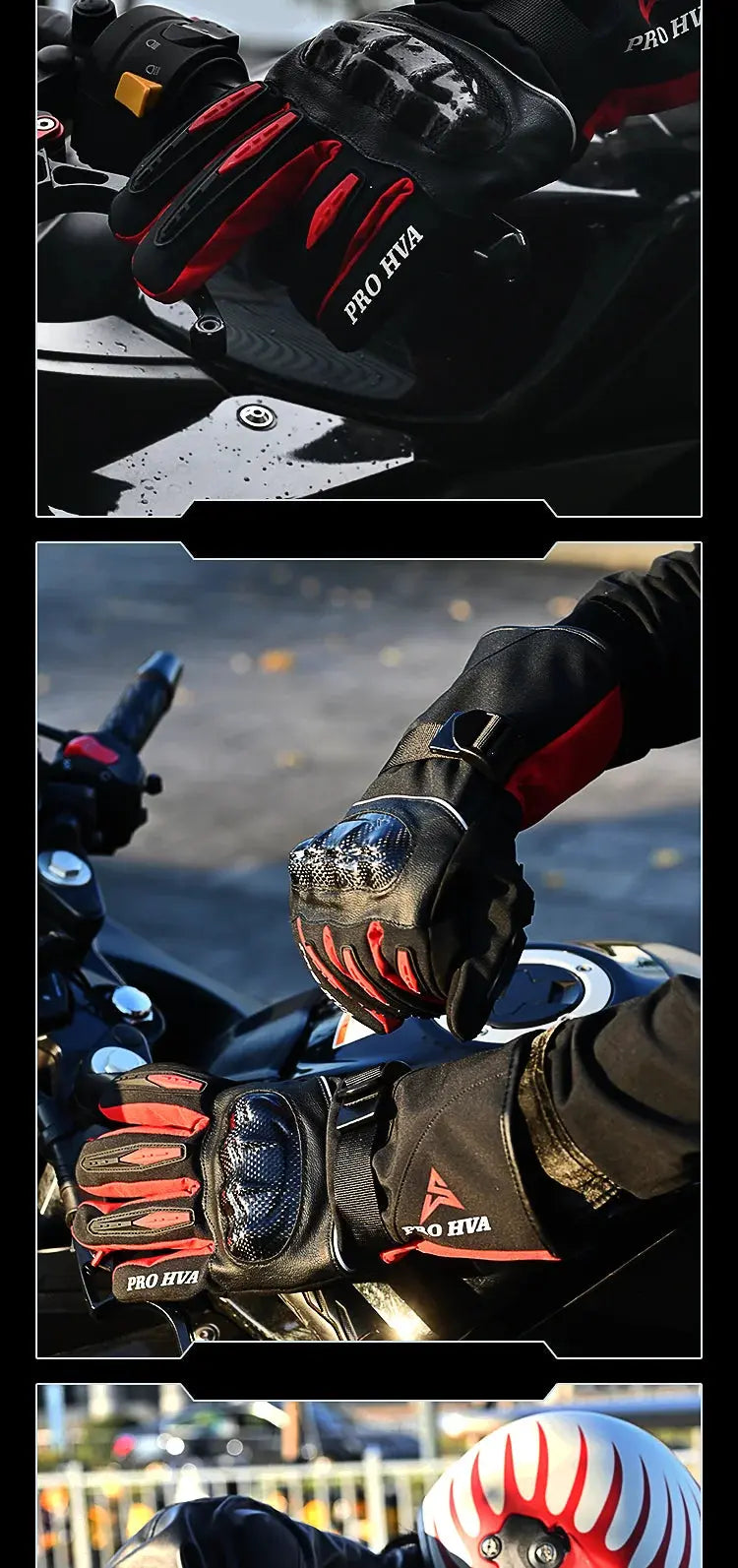 Motorcycle Winter Gloves – Waterproof, Windproof, Touchscreen Motocross Gloves LanRider