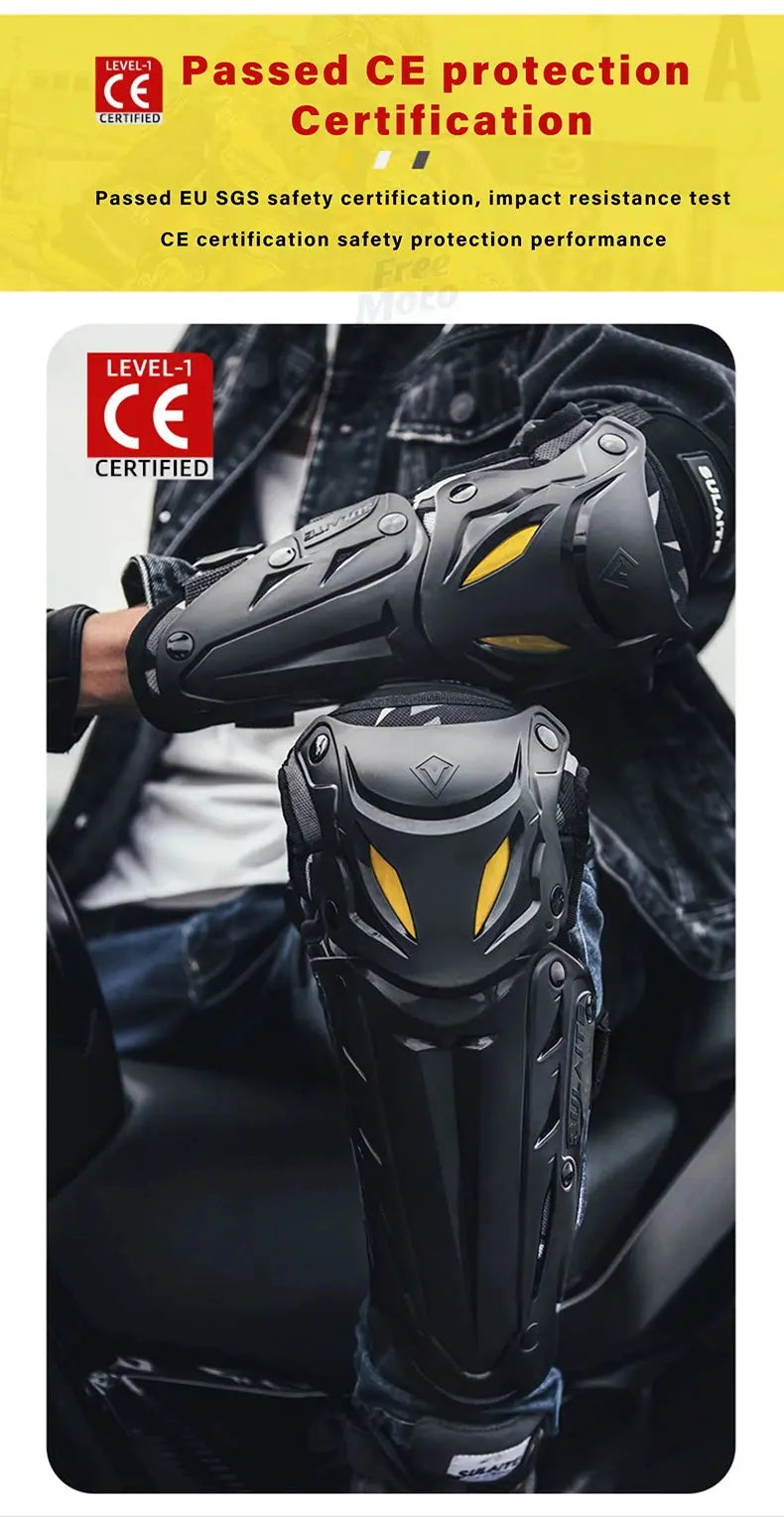 Motocross Knee & Elbow Pads – Off-Road Motorcycle Protective Gear LanRider