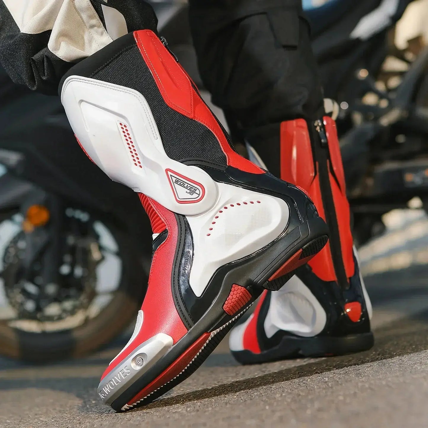 Motorcycle Racing Boots – Breathable & Protective LanRider