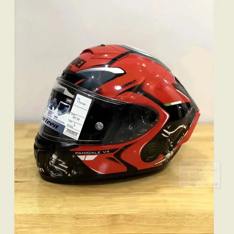 Shoei X14 Red Full-Face Motorcycle Helmet – Racing LanRider