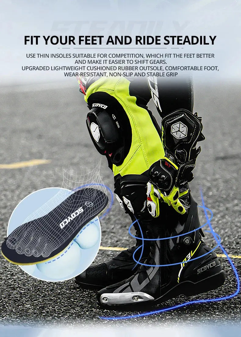 anti-slip boots racing LanRider