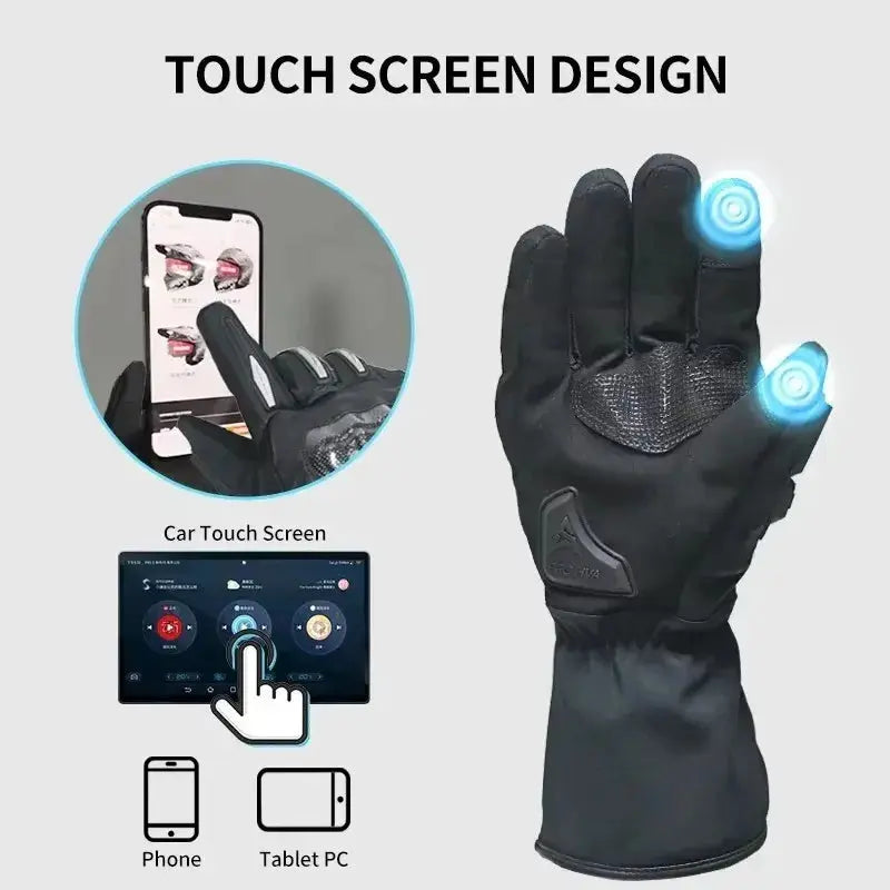 Motorcycle Winter Gloves – Waterproof, Windproof, Touchscreen Motocross Gloves LanRider