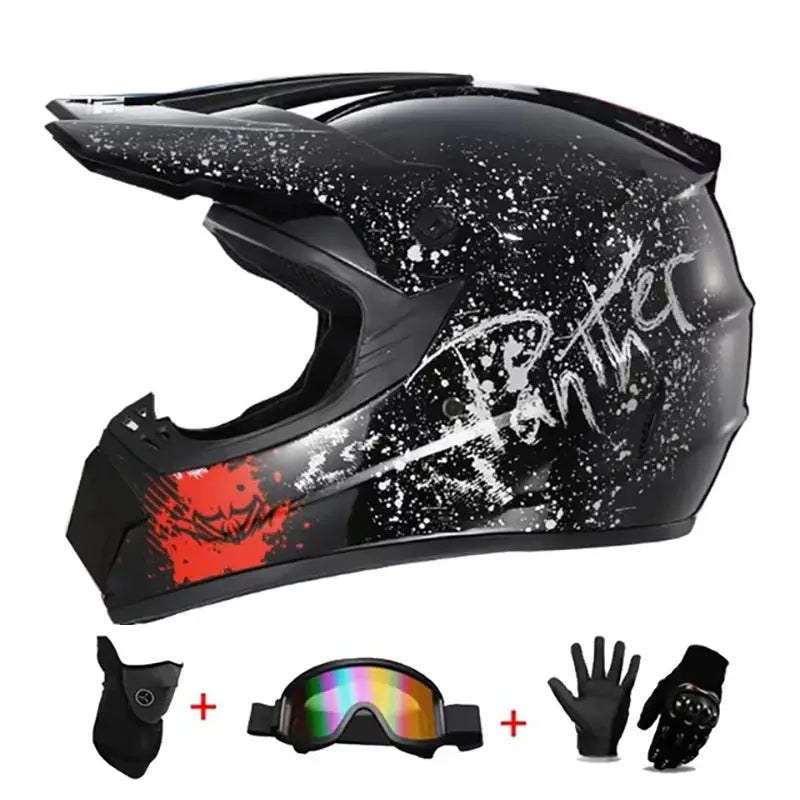 Motocross and Off-Road Helmet Set LanRider