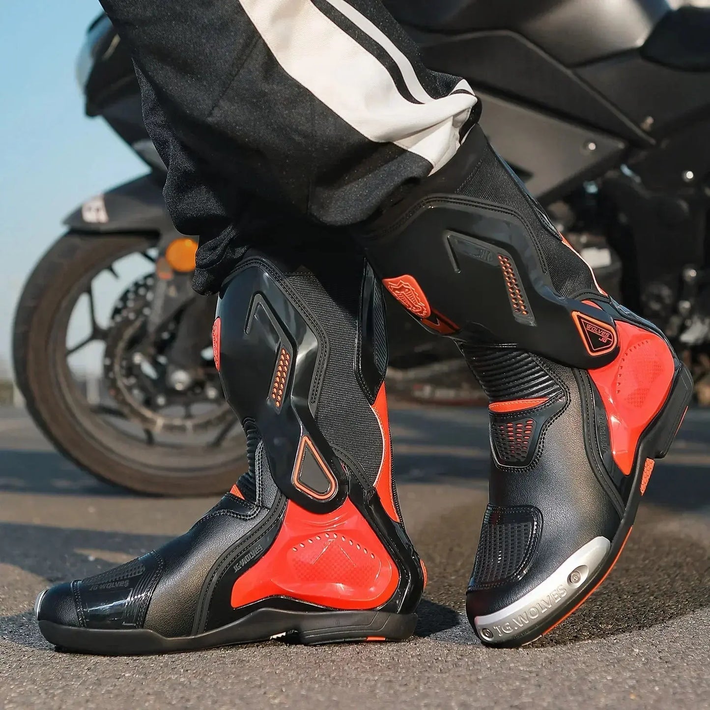 Motorcycle Racing Boots – Breathable & Protective LanRider