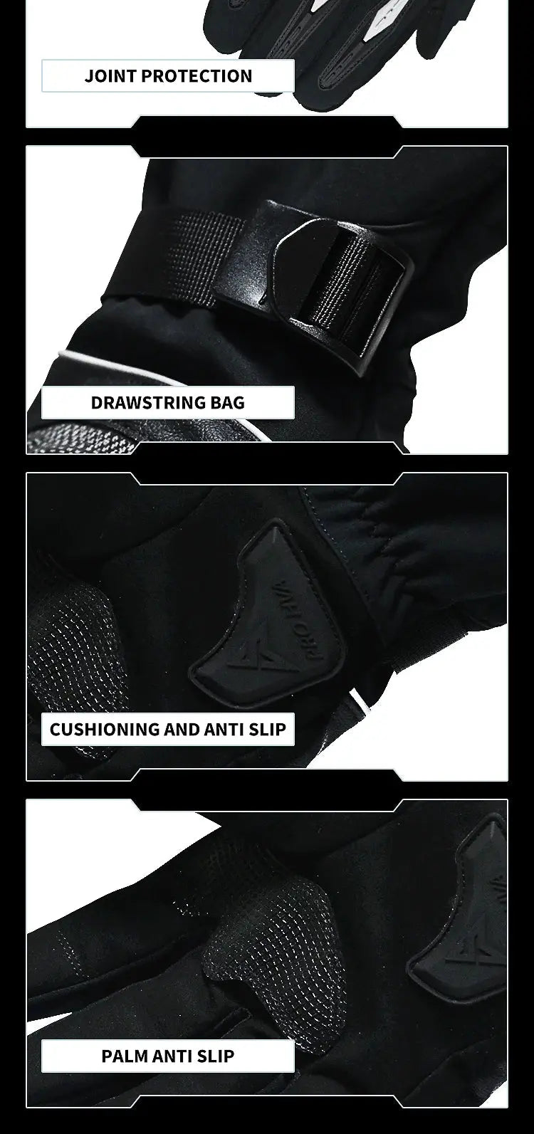 Motorcycle Winter Gloves – Waterproof, Windproof, Touchscreen Motocross Gloves LanRider