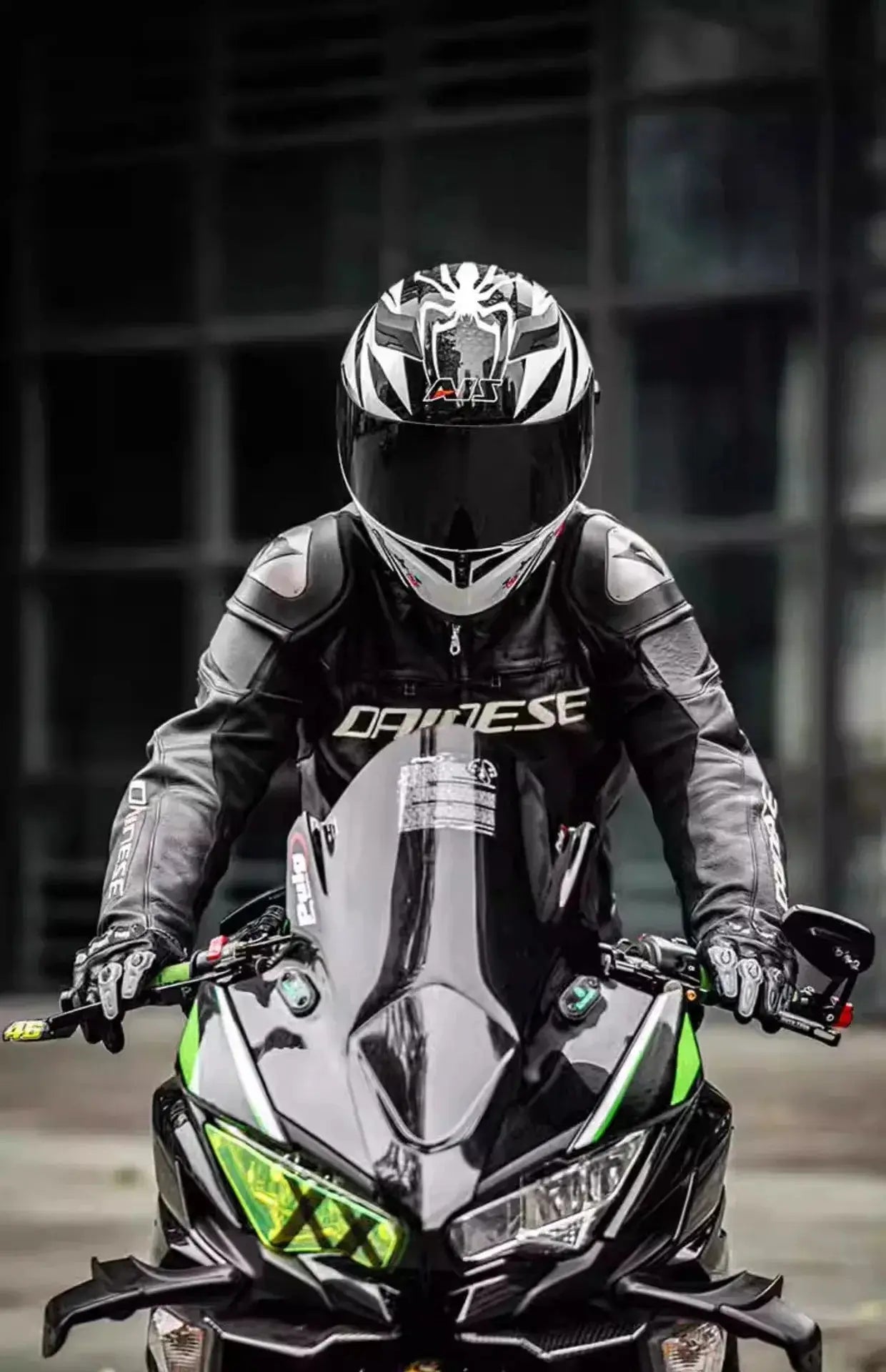 Full-Face Motorcycle Helmet – Double Lens, DOT Certified LanRider