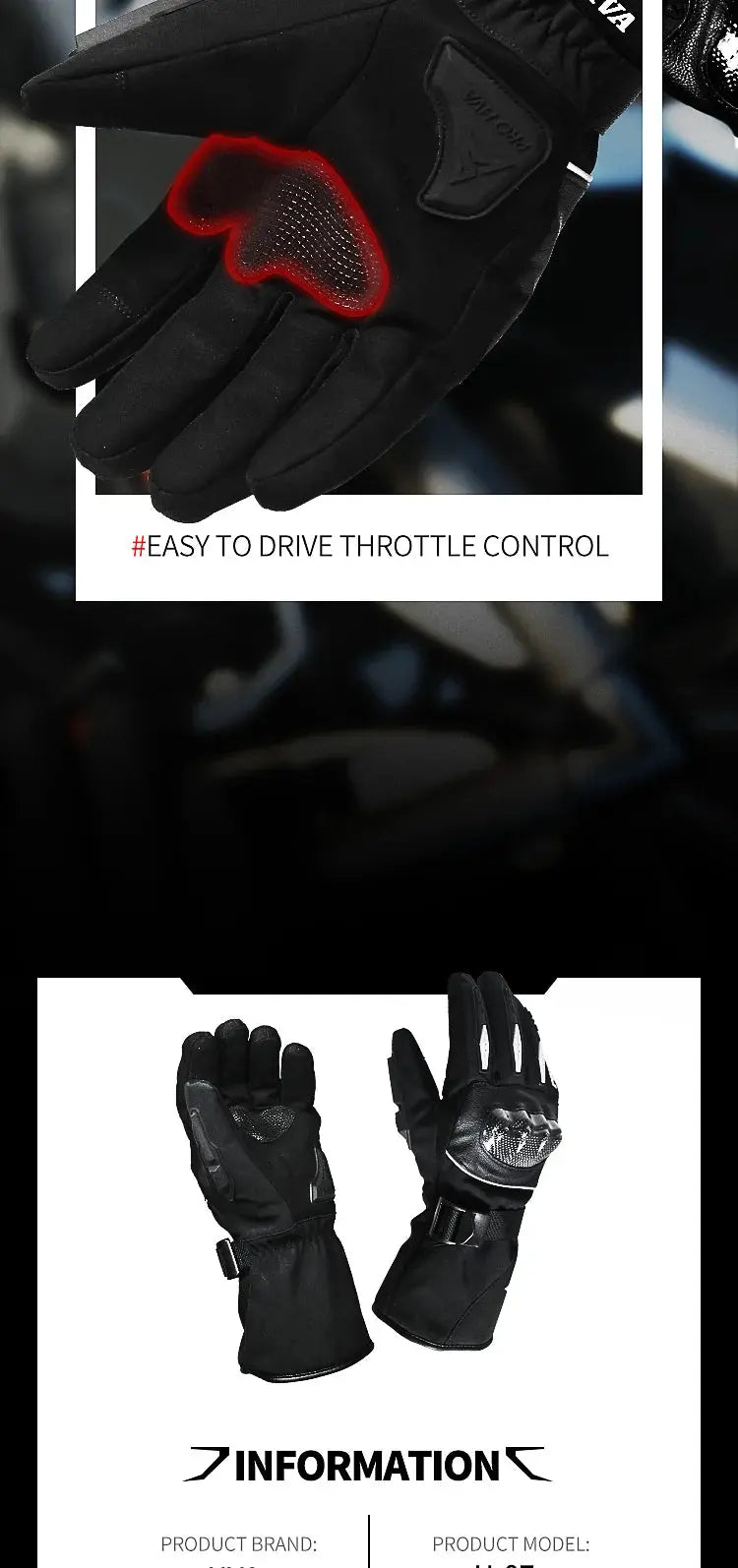 Motorcycle Winter Gloves – Waterproof, Windproof, Touchscreen Motocross Gloves LanRider