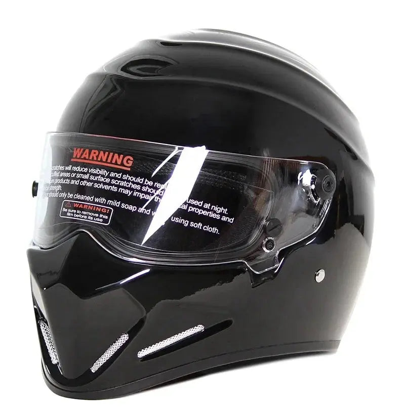Retro Full-Face Motorcycle Helmet – Men’s Racing Style LanRider