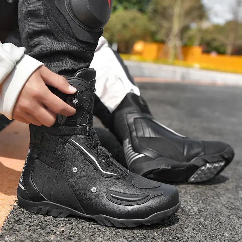 Retro Biker Boots – Durable, Anti-Slip & Comfort LanRider