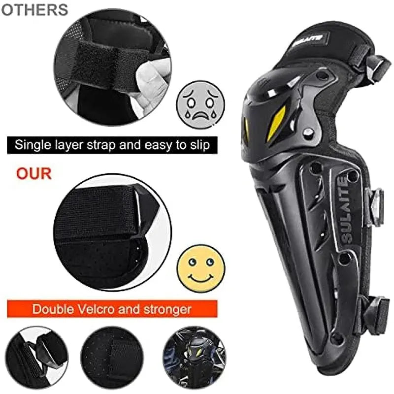 Motocross Knee & Elbow Pads – Off-Road Motorcycle Protective Gear LanRider