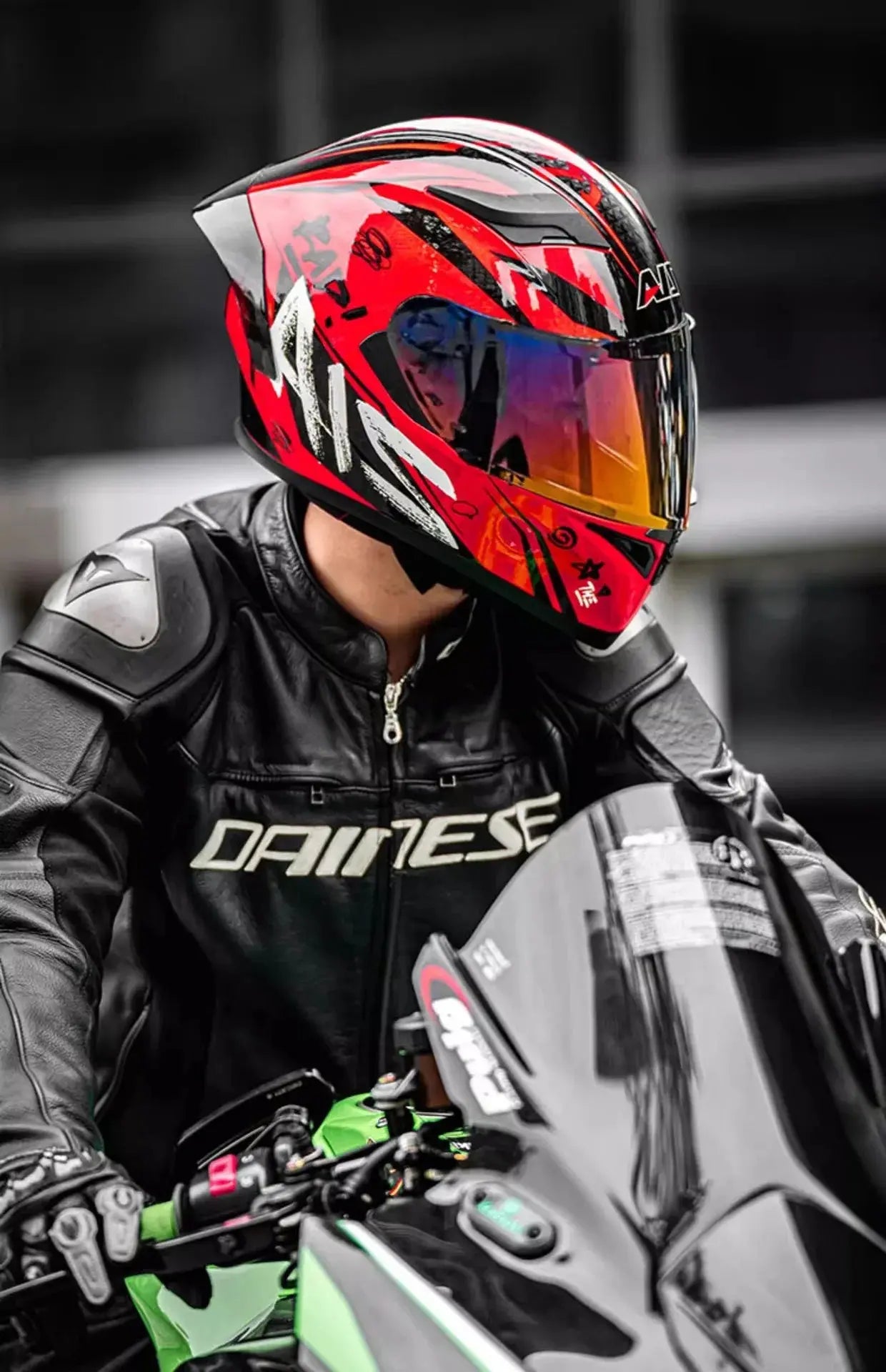 Full-Face Motorcycle Helmet – Double Lens, DOT Certified LanRider
