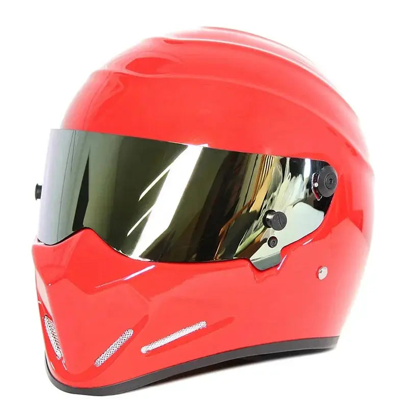 Retro Full-Face Motorcycle Helmet – Men’s Racing Style LanRider