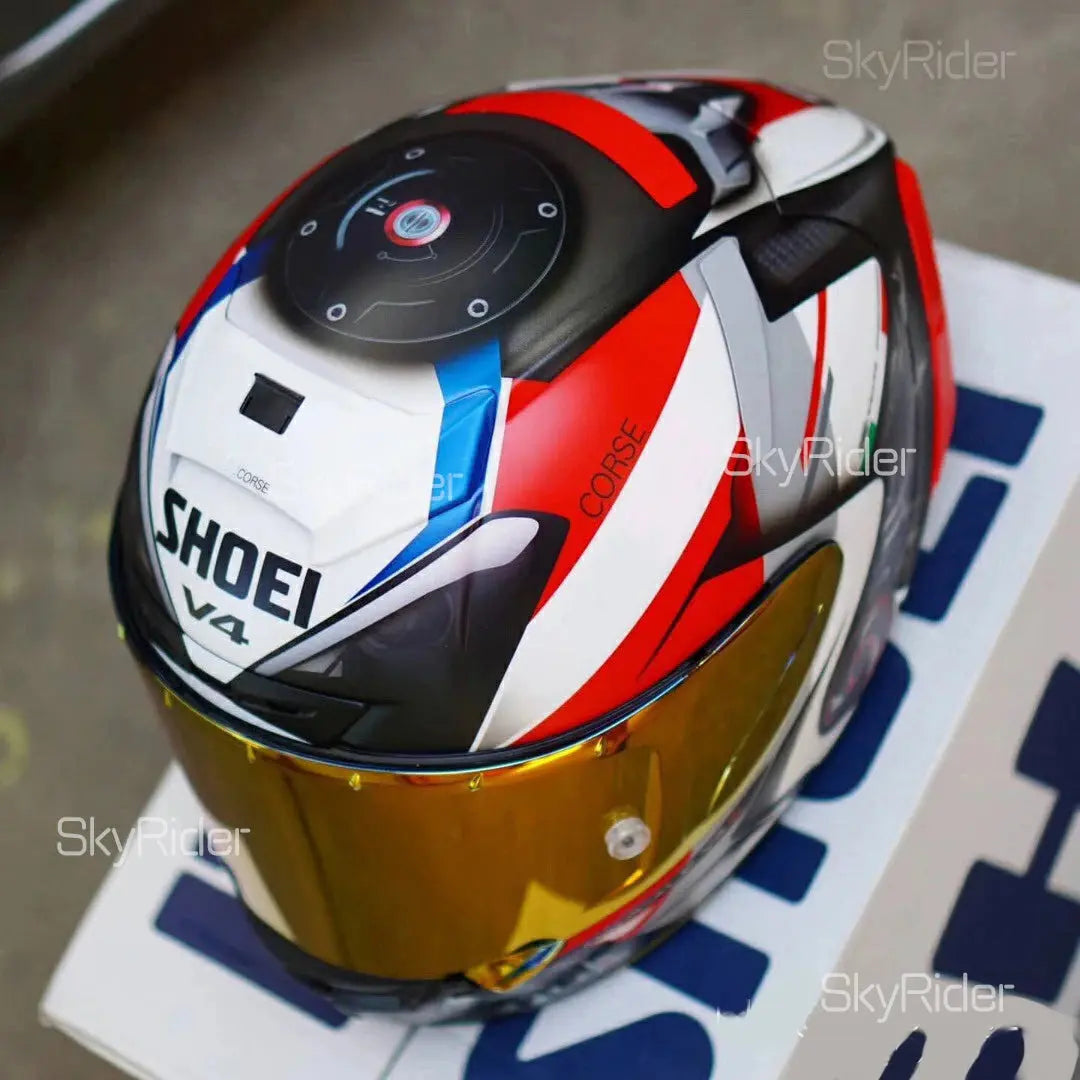 Shoei X14 Red Full-Face Motorcycle Helmet – Racing LanRider