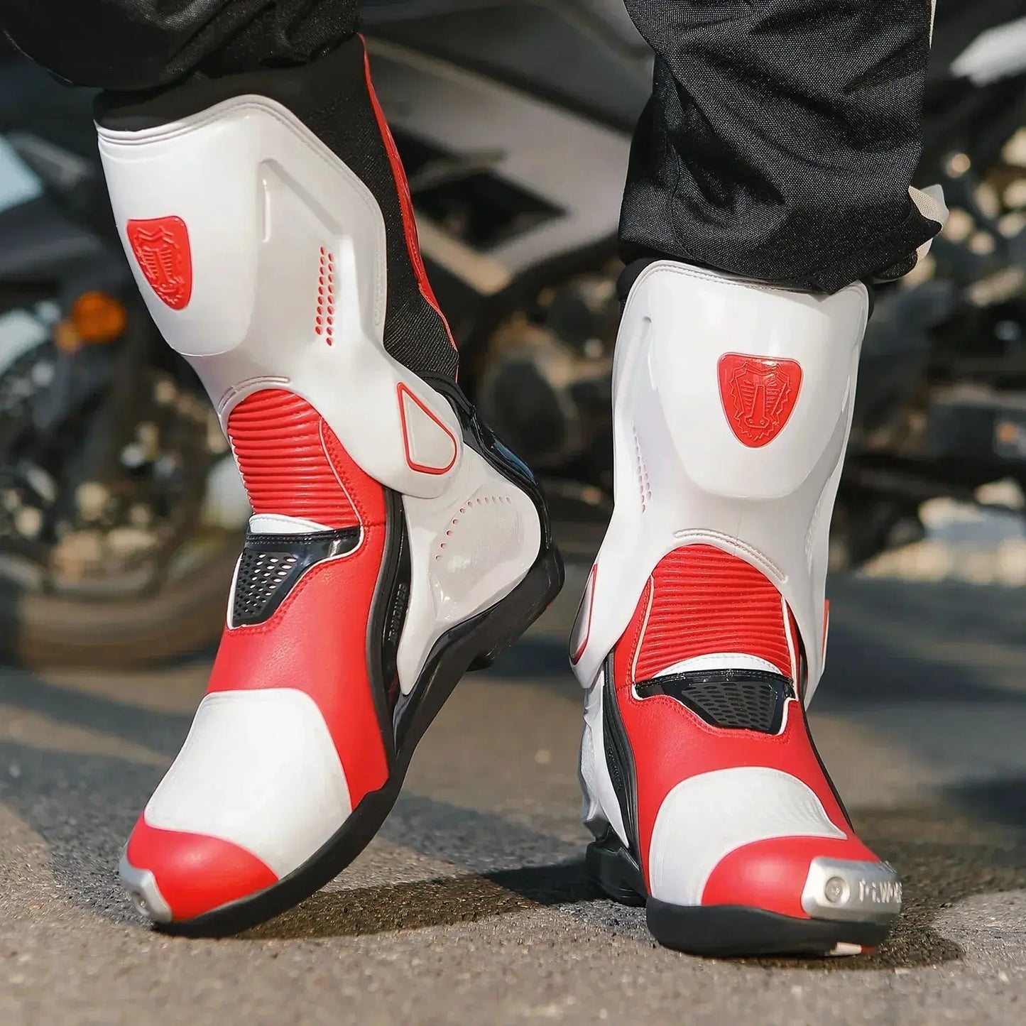 Motorcycle Racing Boots – Breathable & Protective LanRider