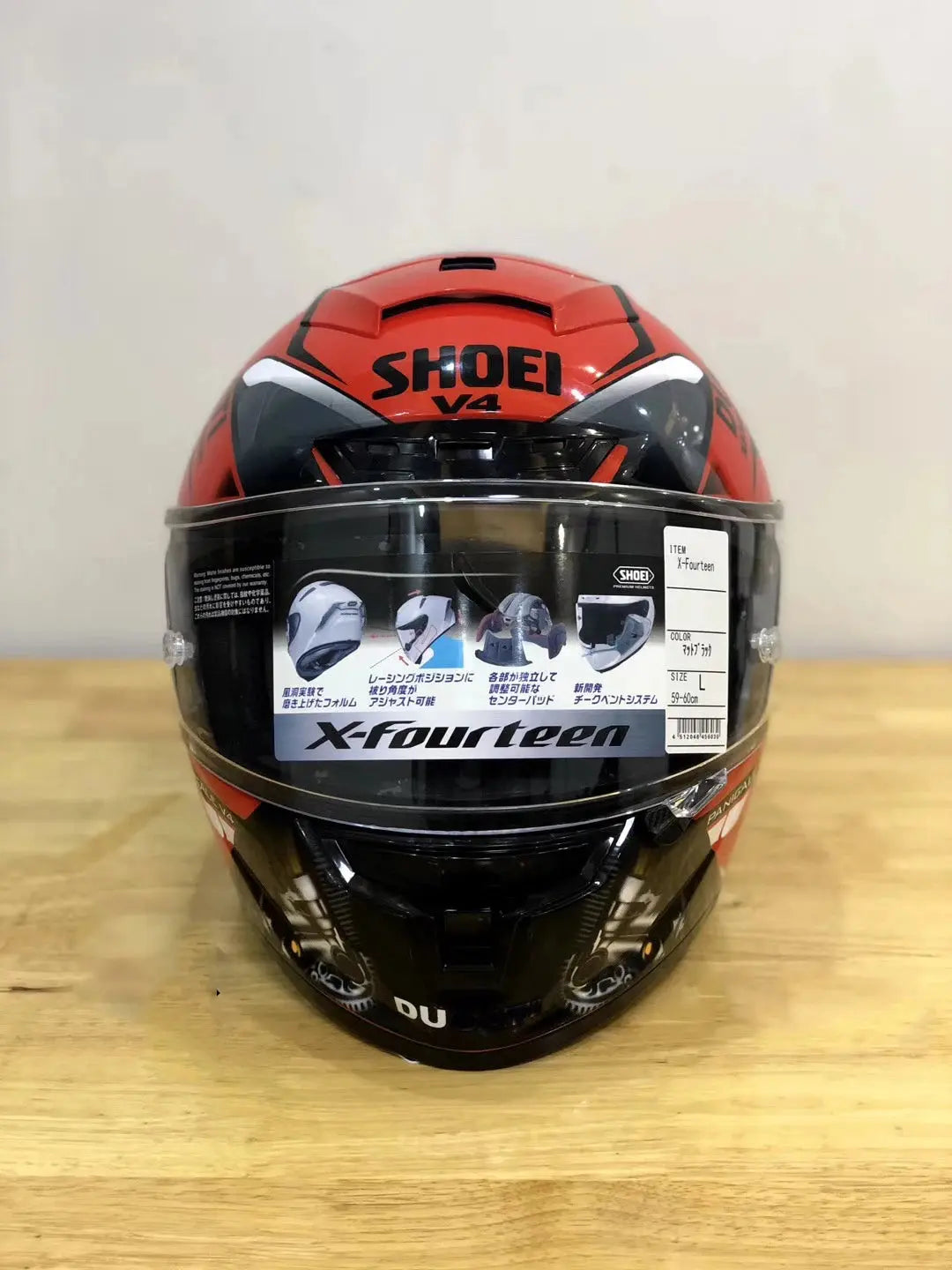 Shoei X14 Red Full-Face Motorcycle Helmet – Racing LanRider