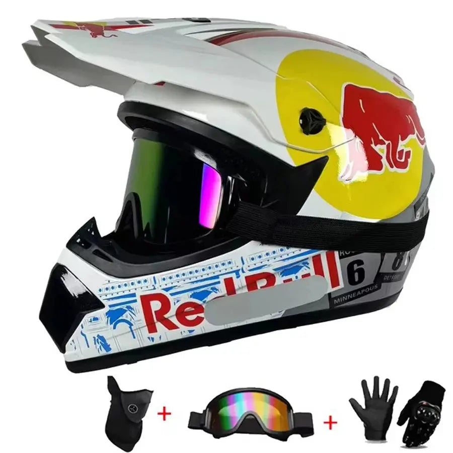 Motocross and Off-Road Helmet Set LanRider