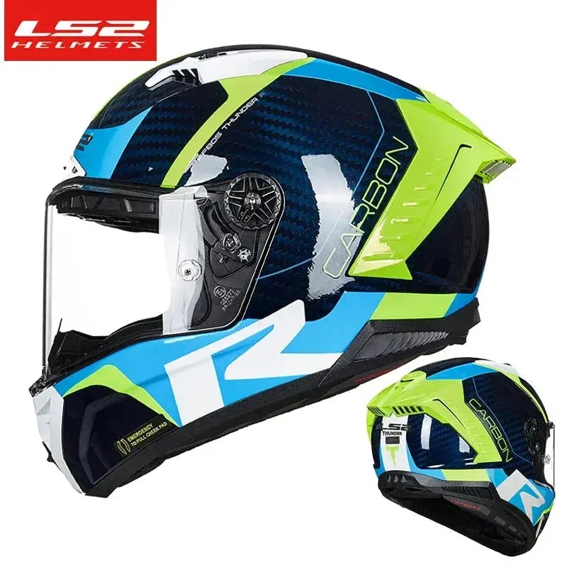 LS2 Thunder FF805 Full-Face Carbon Motorcycle Helmet LanRider