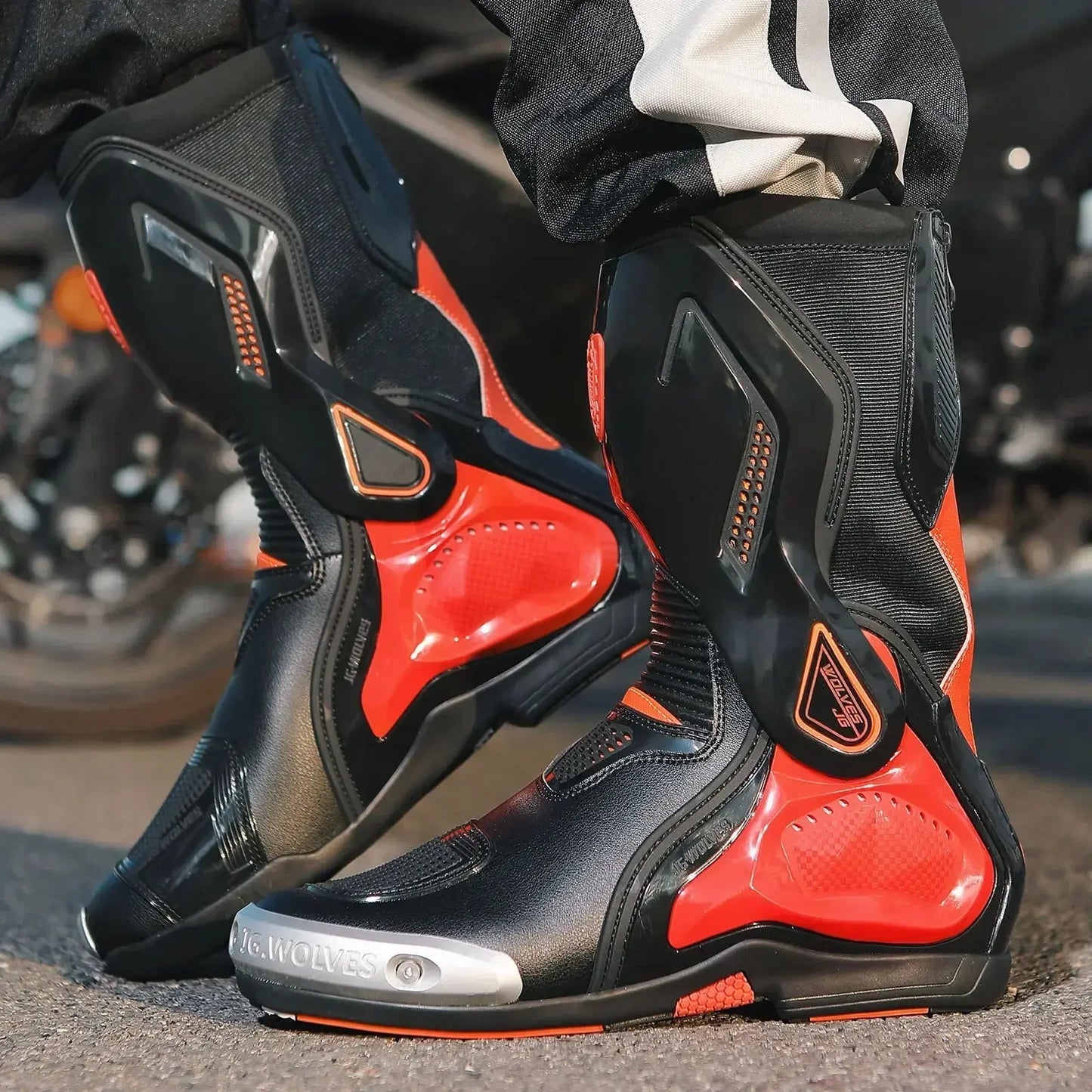 Motorcycle Racing Boots – Breathable & Protective LanRider