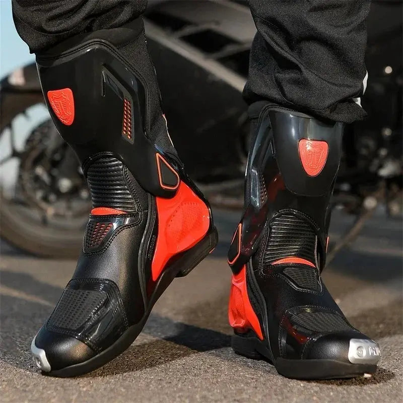 Motorcycle Racing Boots – Breathable & Protective LanRider