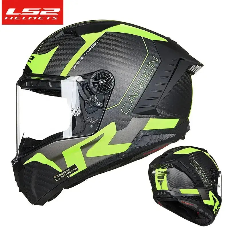 LS2 Thunder FF805 Full-Face Carbon Motorcycle Helmet LanRider