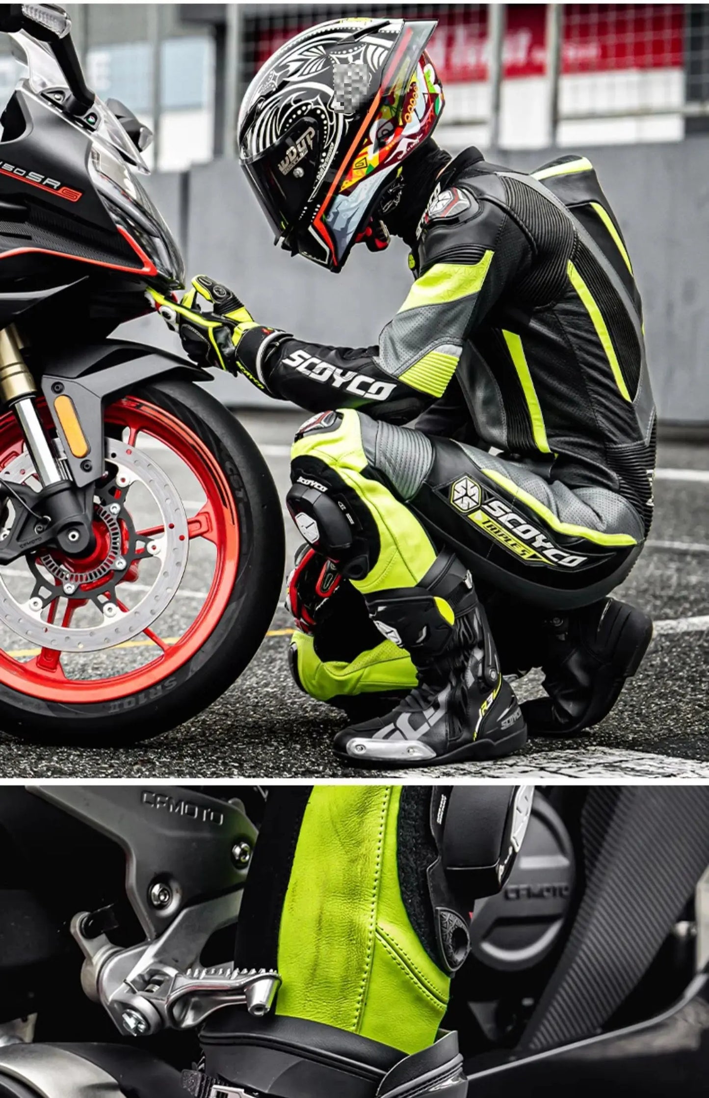 anti-slip boots racing LanRider