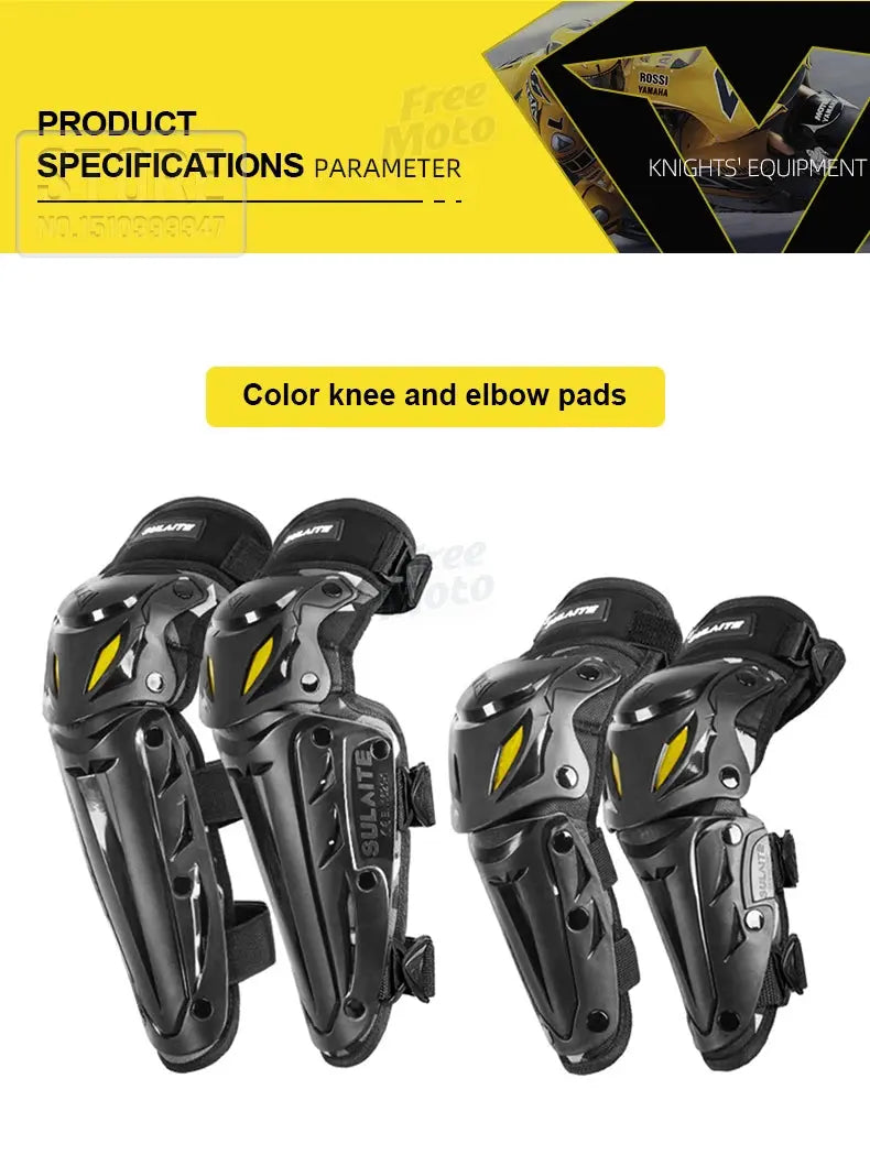 Motocross Knee & Elbow Pads – Off-Road Motorcycle Protective Gear LanRider