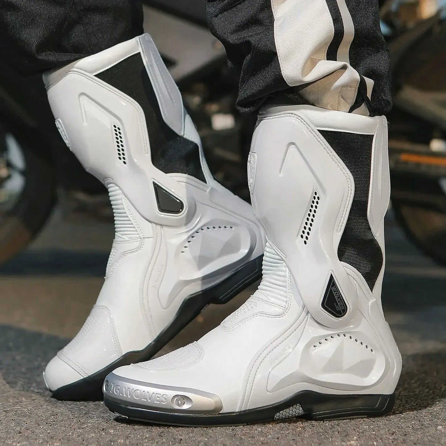Motorcycle Racing Boots – Breathable & Protective LanRider