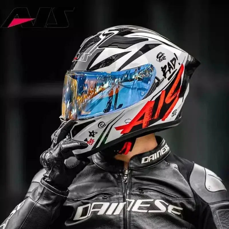 Full-Face Motorcycle Helmet – Double Lens, DOT Certified LanRider