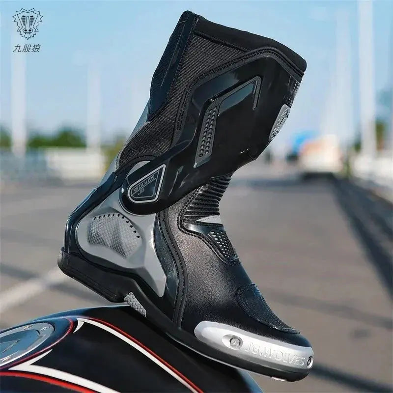 Motorcycle Racing Boots – Breathable & Protective LanRider