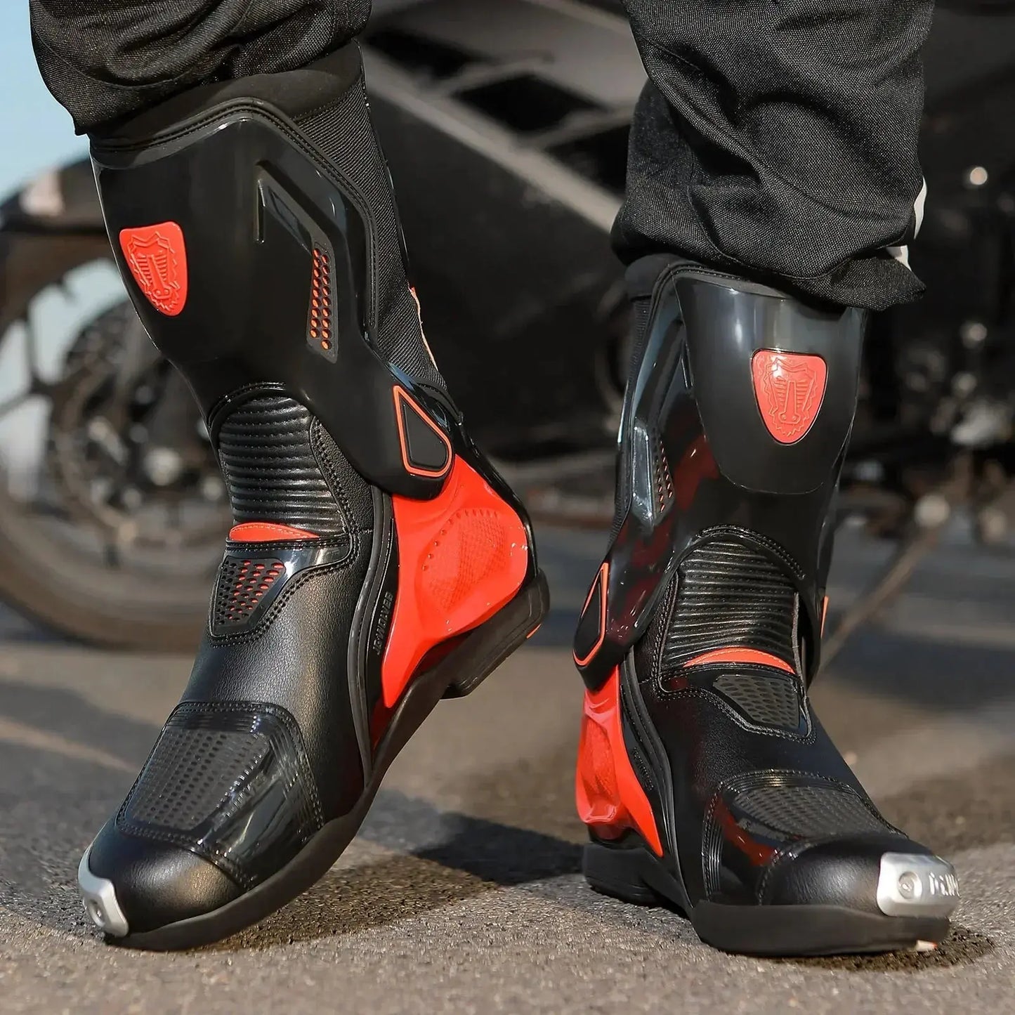 Motorcycle Racing Boots – Breathable & Protective LanRider