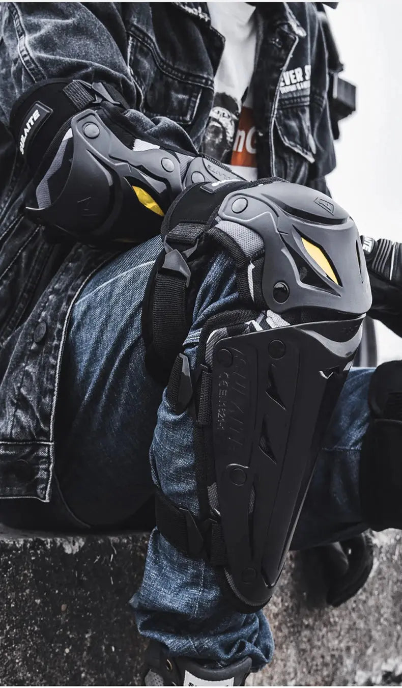 Motocross Knee & Elbow Pads – Off-Road Motorcycle Protective Gear LanRider