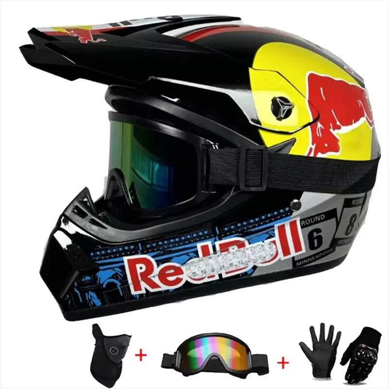 Motocross and Off-Road Helmet Set LanRider