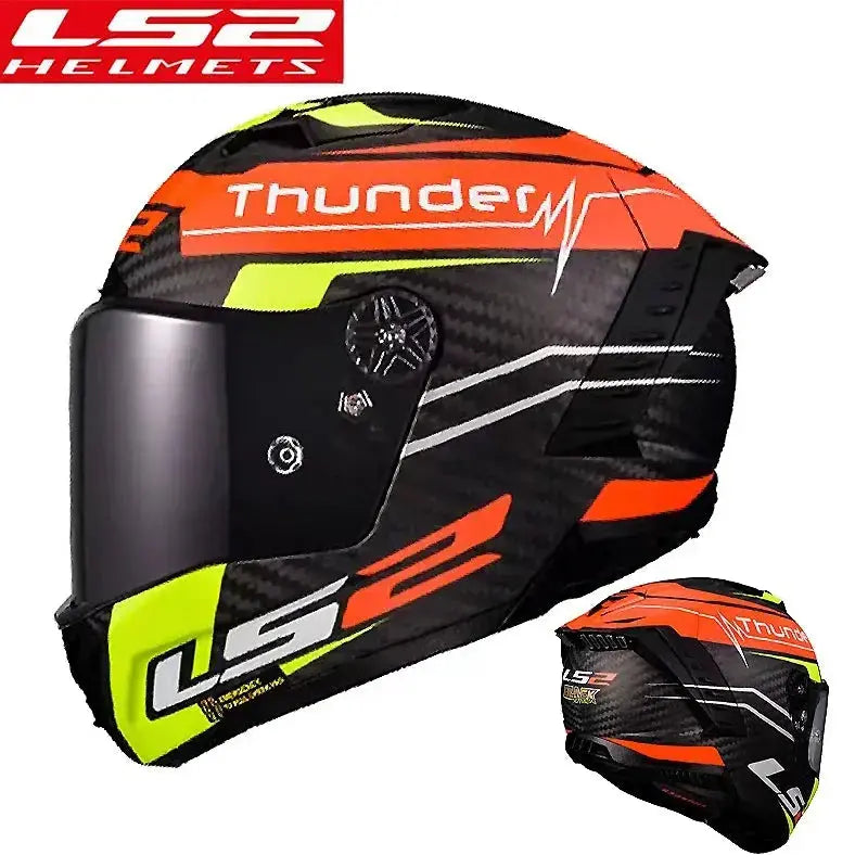 LS2 Thunder FF805 Full-Face Carbon Motorcycle Helmet LanRider