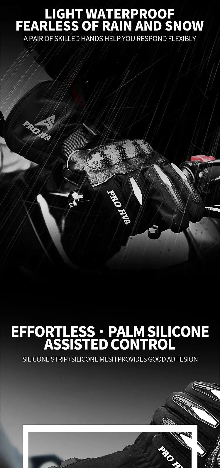 Motorcycle Winter Gloves – Waterproof, Windproof, Touchscreen Motocross Gloves LanRider