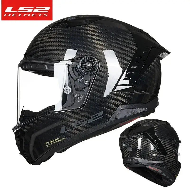 LS2 Thunder FF805 Full-Face Carbon Motorcycle Helmet LanRider