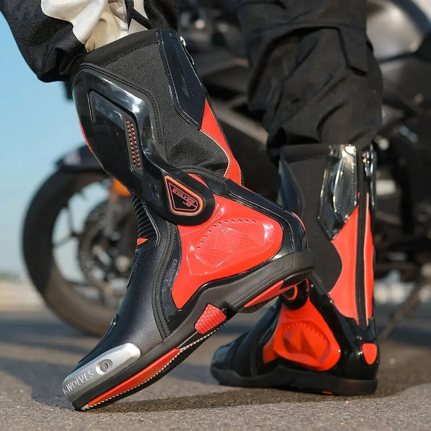 Motorcycle Racing Boots – Breathable & Protective LanRider