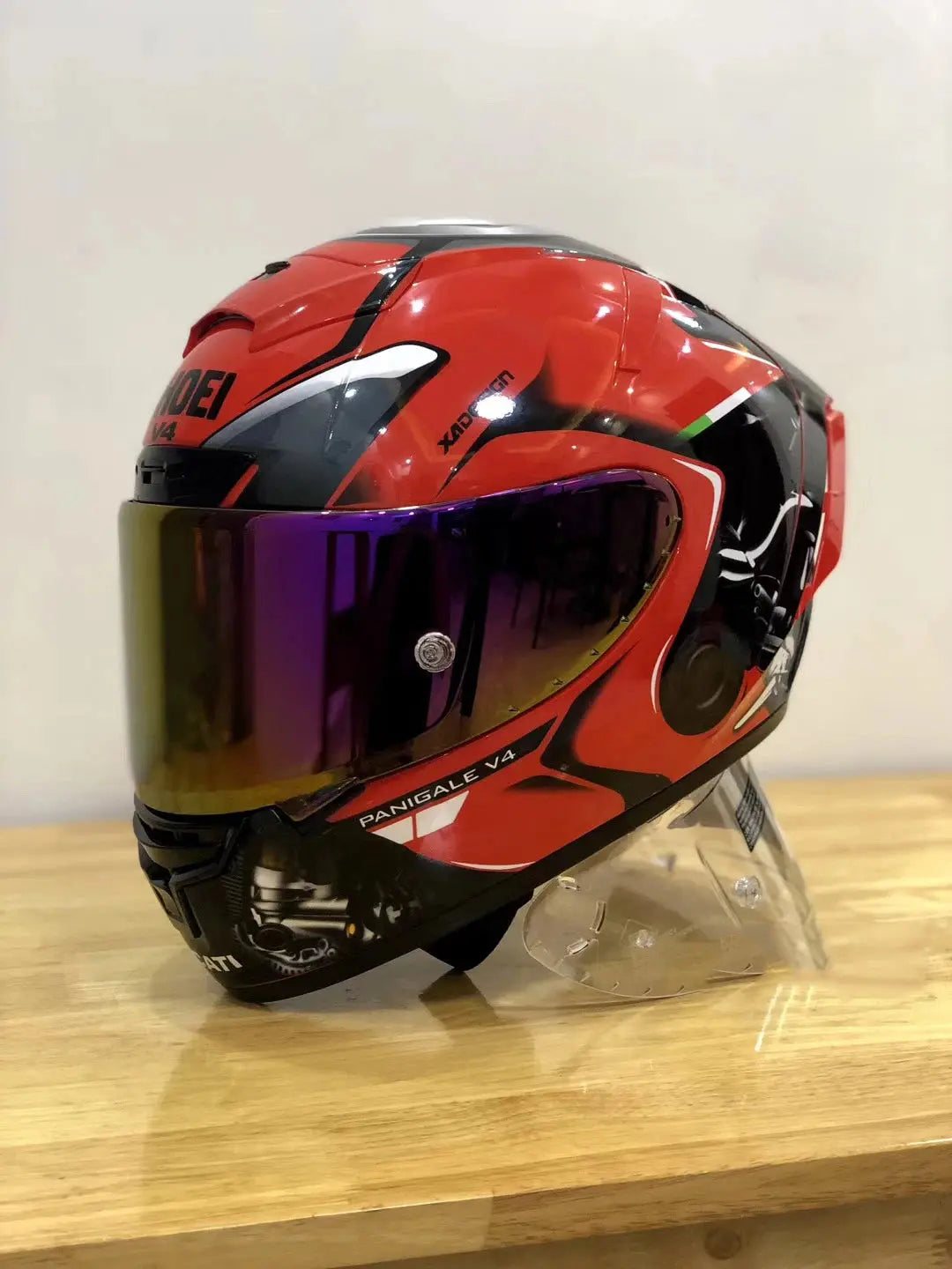 Shoei X14 Red Full-Face Motorcycle Helmet – Racing LanRider