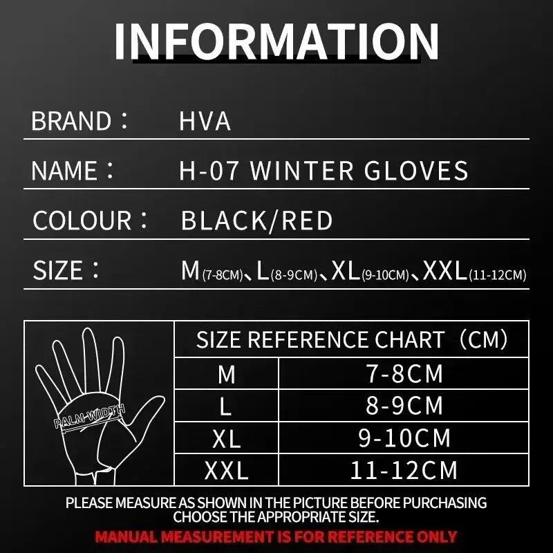 Motorcycle Winter Gloves – Waterproof, Windproof, Touchscreen Motocross Gloves LanRider