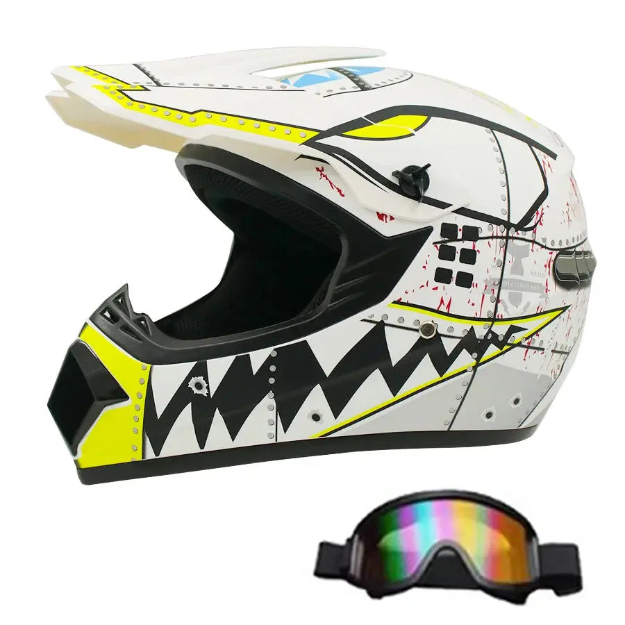 Motocross and Off-Road Helmet Set LanRider
