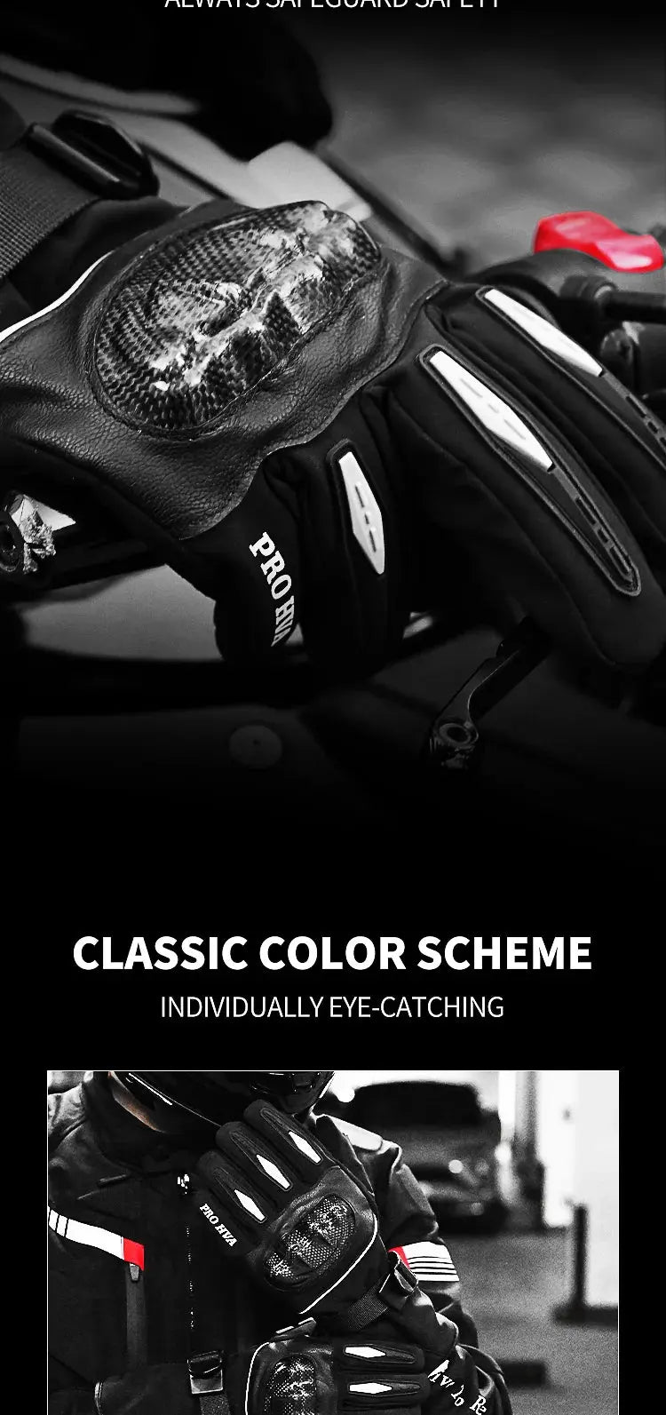 Motorcycle Winter Gloves – Waterproof, Windproof, Touchscreen Motocross Gloves LanRider